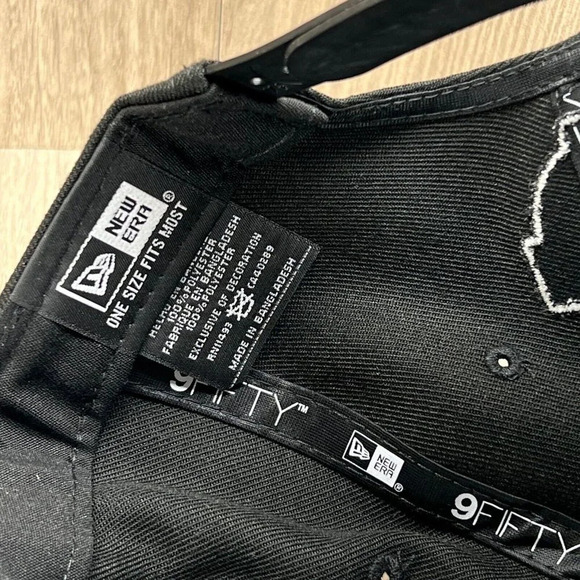 2018 NBA Finals Golden State Warriors New Era 9Fifty Cap Hat Mens One Size Black - Picture 10 of 10